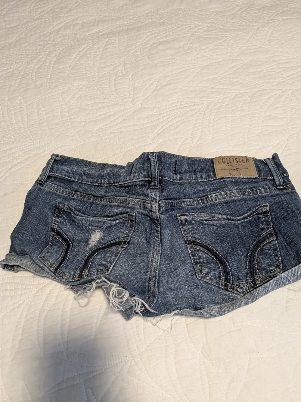 Hollister Women's Blue Denim Shorts